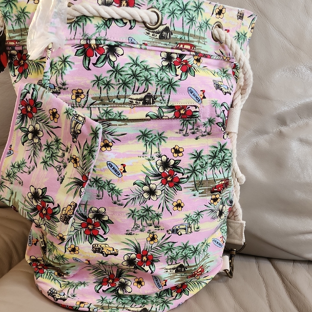 Joe Boxer Women's Beach Tote/Backpack New